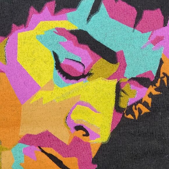 Jimi-Hendrix Shirt Womens Small 17x26 Black - Picture 12 of 12